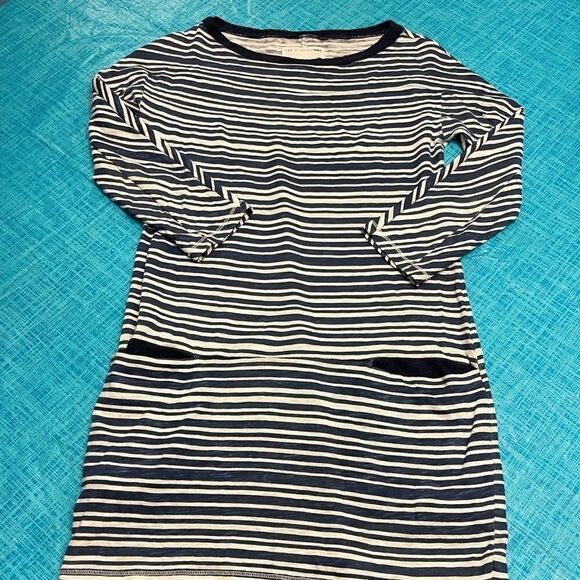 Rag & Bone Knit Blue Nautical Stripe Knit Dress - Picture 7 of 13